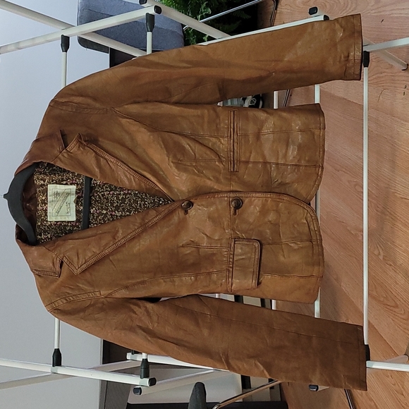Brown Leather Jacket - Picture 1 of 3